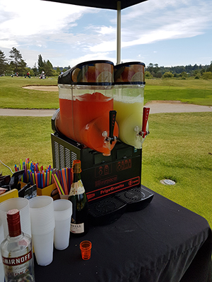 Our slushie station.